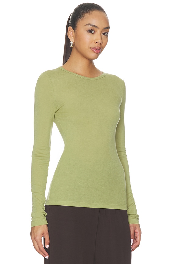 view 2 of 4 Sadou Long Sleeve T Shirt in Mosstone
