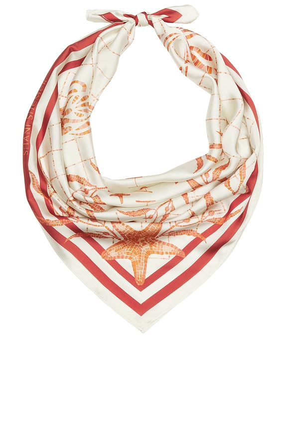 view 2 of 4 Bandana in Orange Mosaic Print