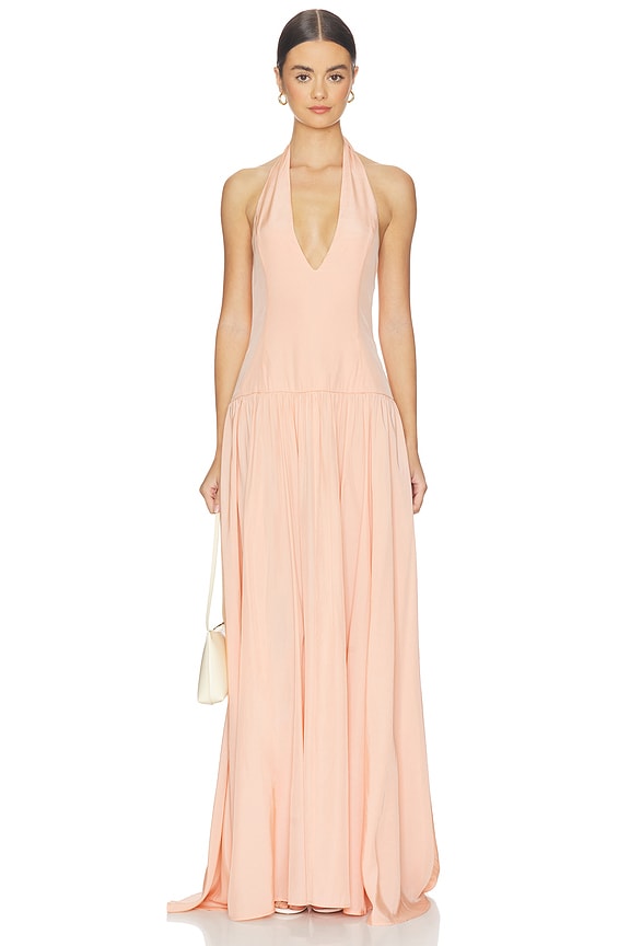 view 1 of 4 ROBE MAXI ASTRID in Pink Blush