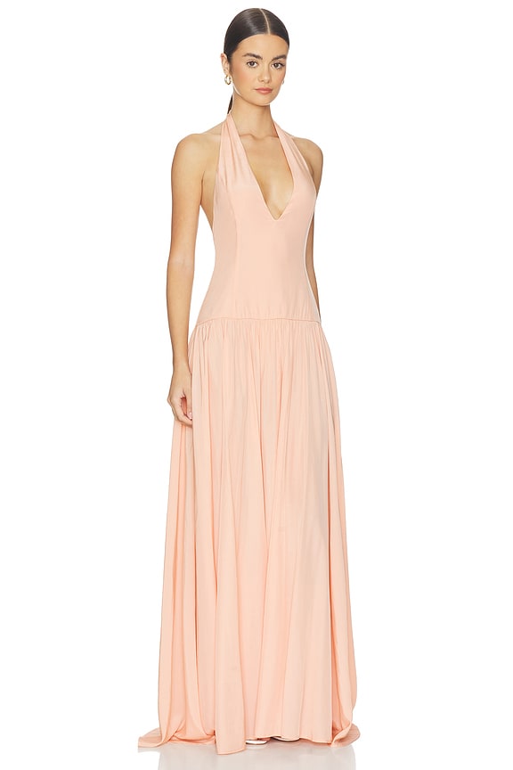 view 2 of 4 ROBE MAXI ASTRID in Pink Blush