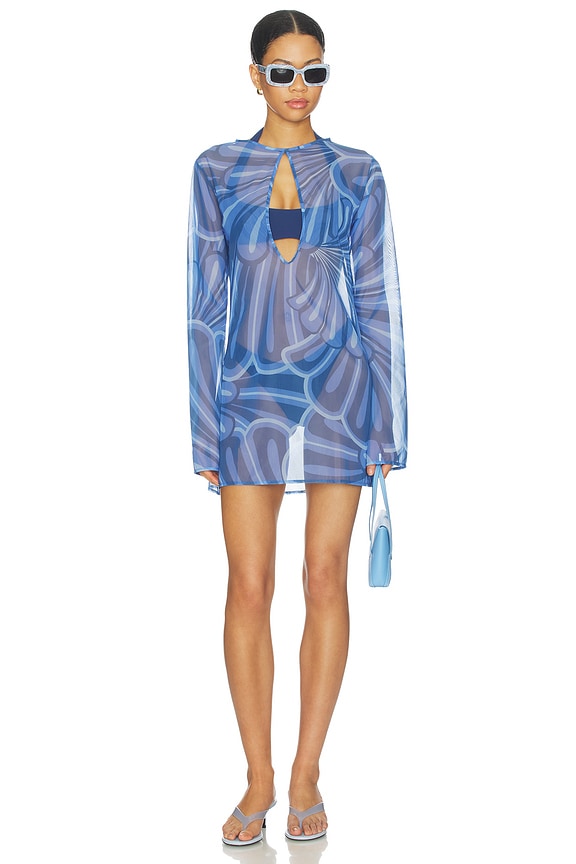 view 1 of 3 MINIVESTIDO CATHERINE in Indigo Print