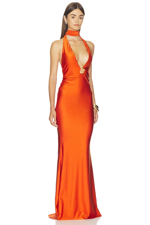 view 2 of 3 ROBE MAXI TALA in Jaffa Orange