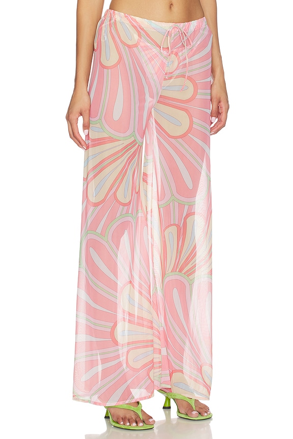 view 2 of 6 Caila Pants in Pink Flower Pant
