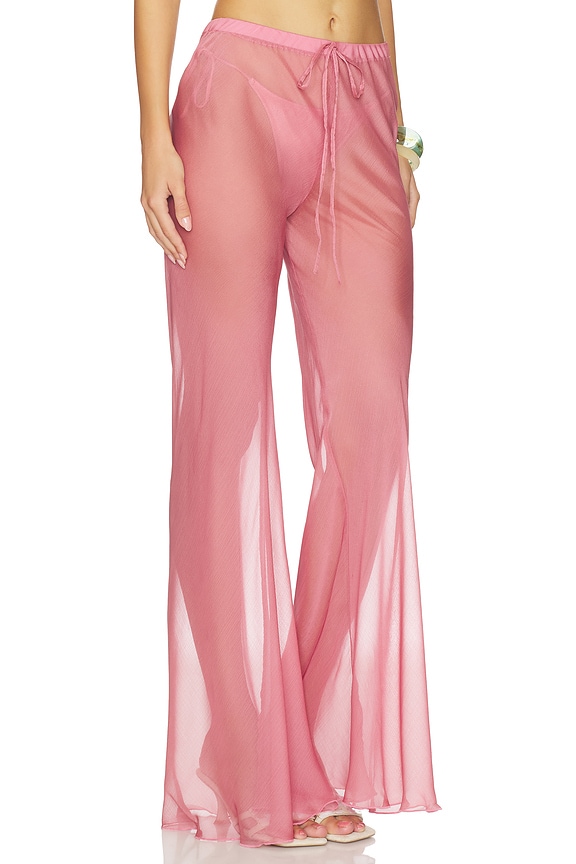 view 2 of 6 PANTALON LARGE KAIRO in Dusty Rose