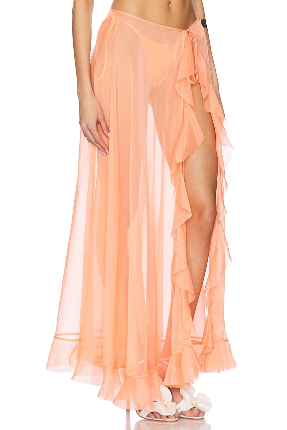 view 2 of 6 Or Maxi Skirt in Papaya