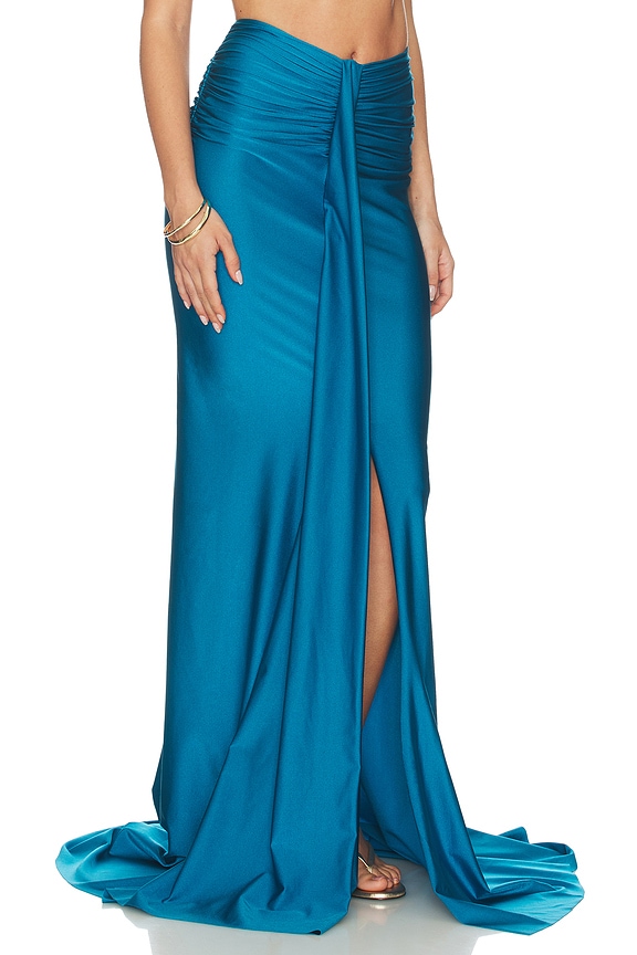 view 2 of 6 FALDA MAXI MARCELLA in Blue Teal