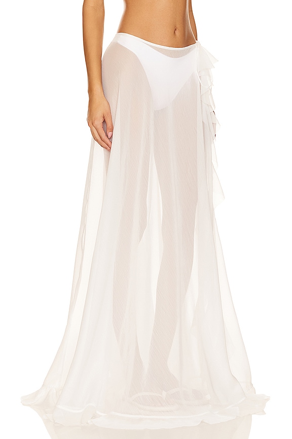 view 2 of 4 Or Maxi Skirt in White in Cream