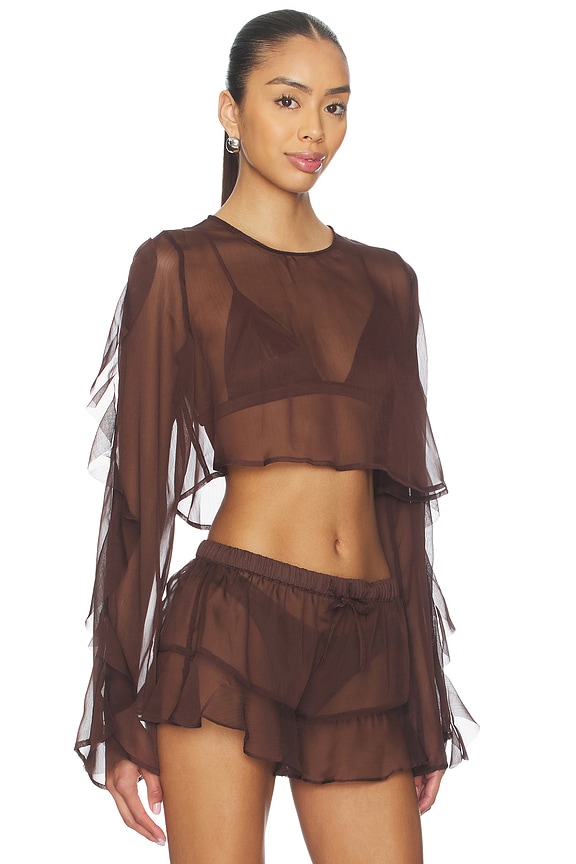 view 2 of 4 CHEMISE THOMA in Espresso