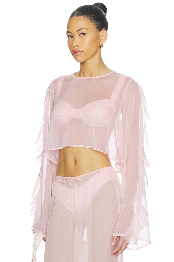 view 1 of 5 TOP RECORTADO THOMA in Pink Blush