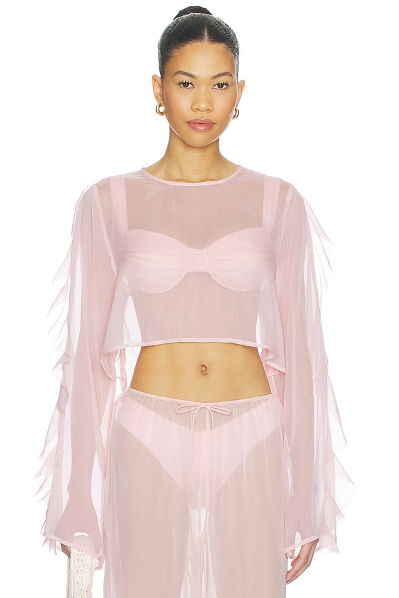 view 2 of 5 TOP RECORTADO THOMA in Pink Blush