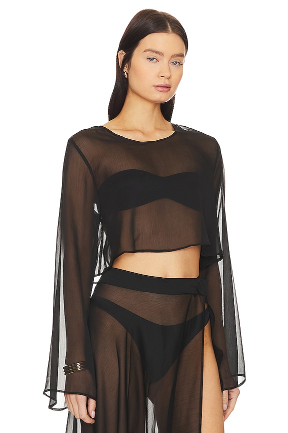 view 2 of 4 CAMISA CORTA GRACE in Black