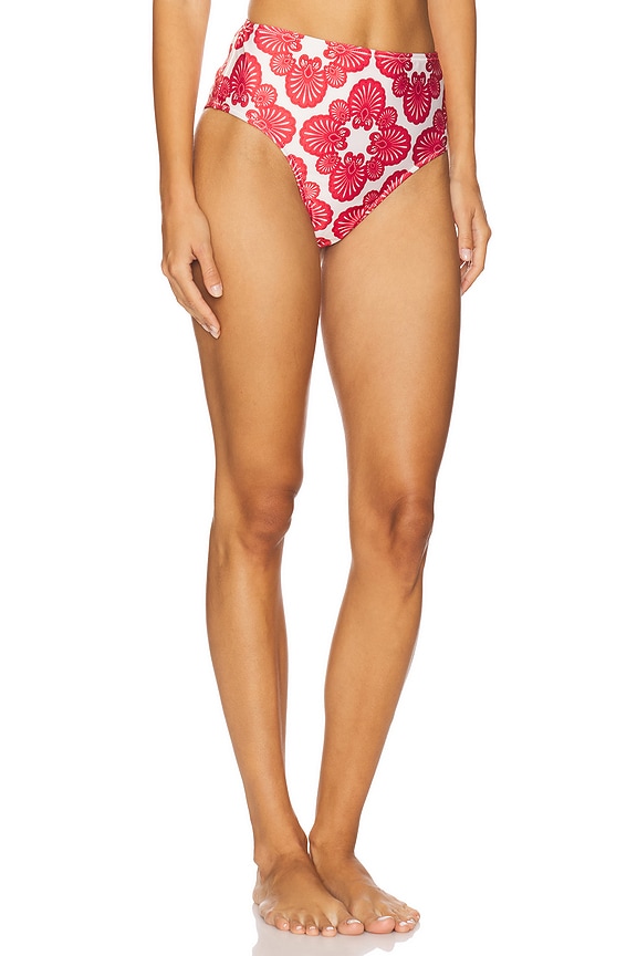 view 2 of 4 Thelma Bikini Bottom in Red Print