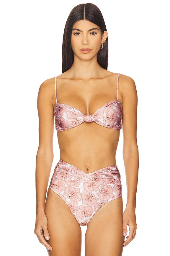 view 2 of 5 TOP BIKINI ANNE in Pink Print