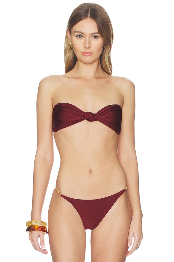 view 2 of 5 TOP BIKINI BANDA MAREN in Burgundy