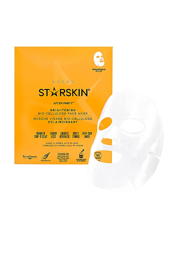 view 2 of 10 After Party Brightening Bio-Cellulose Second Skin Face Mask in 
