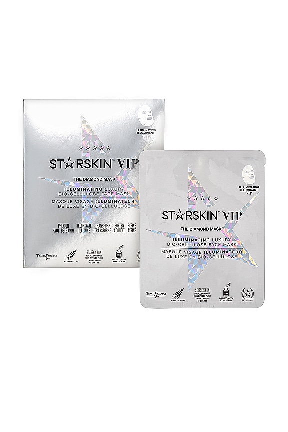 view 2 of 8 VIP The Diamond Mask Illuminating Luxury Bio-Cellulose Second Skin Face Mask in 