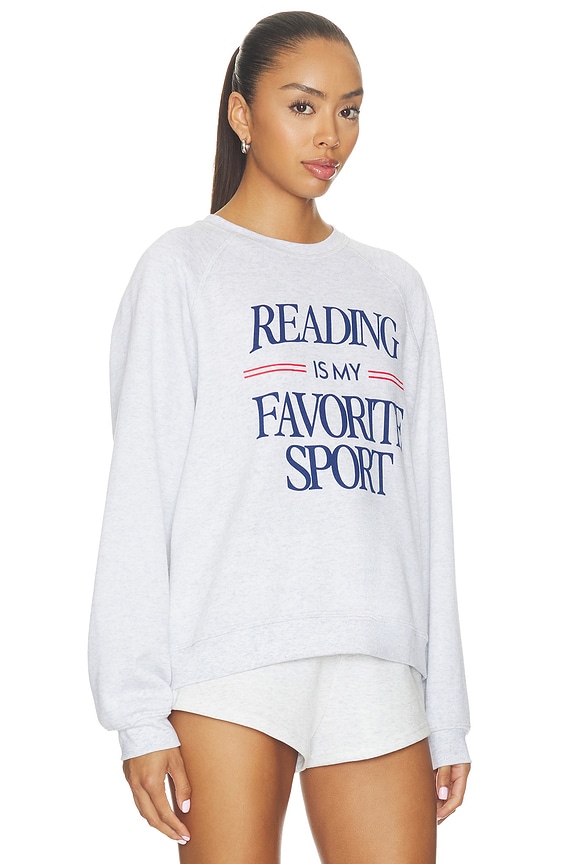 view 2 of 4 PULL READING IS MY FAVORITE SPORT in Heather Ash