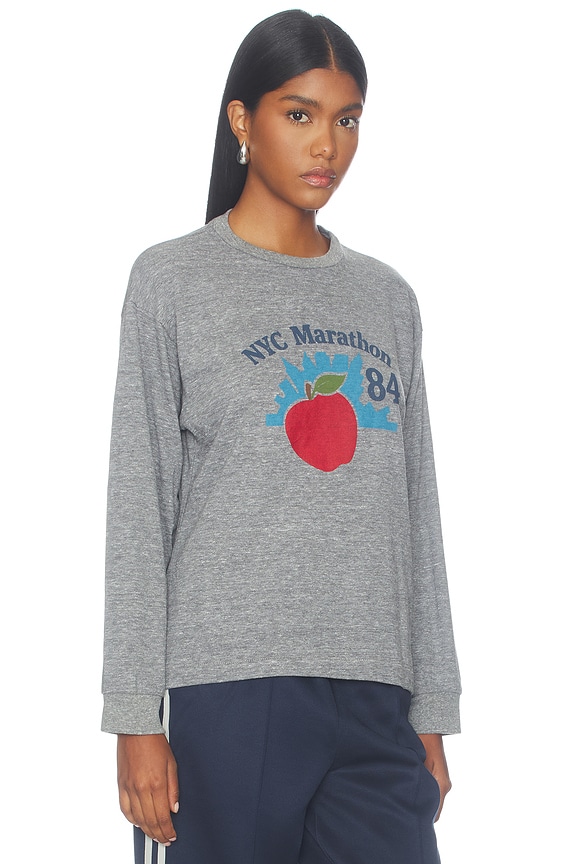 view 2 of 4 Nyc Marathon 84 Long Sleeve Tee in Heather Grey