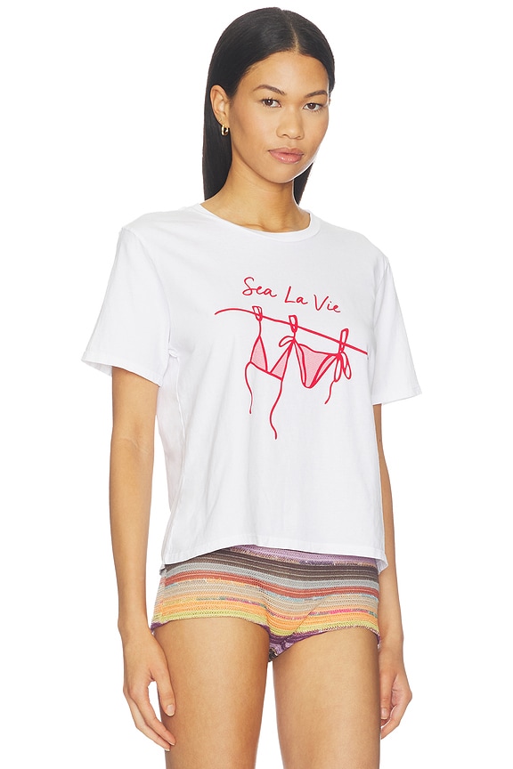 view 2 of 4 CAMISETA SEA LA VIE in White