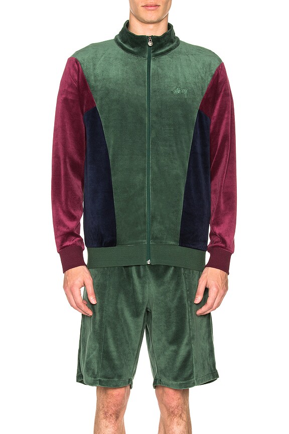 view 1 of 5 BLOUSON VELOUR in Green