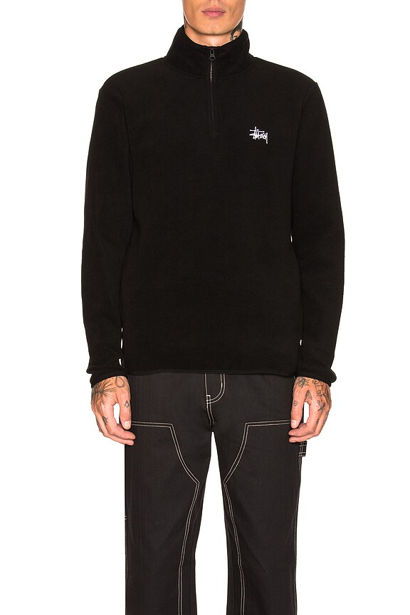 view 2 of 5 Polar Fleece Half Zip in Black