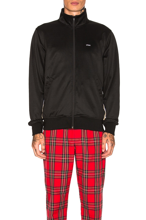 view 2 of 6 Textured Rib Track Jacket in Black