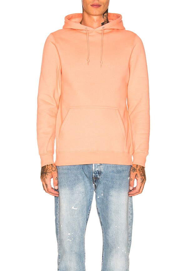 view 2 of 5 Smooth Stock Applique Hoodie in Salmon