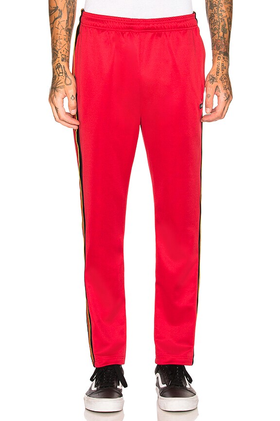 view 2 of 5 Textured Rib Track Pant in Red