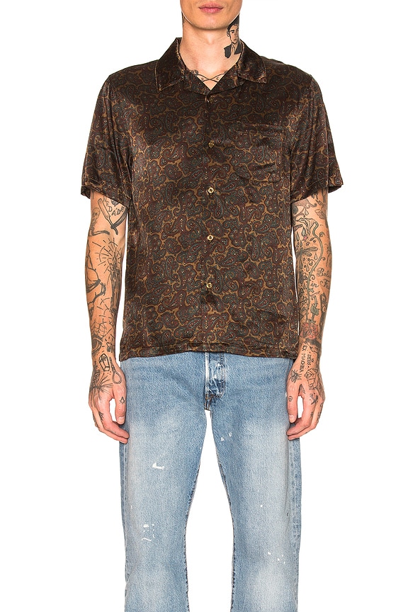 view 1 of 5 Paisley Shirt in Olive