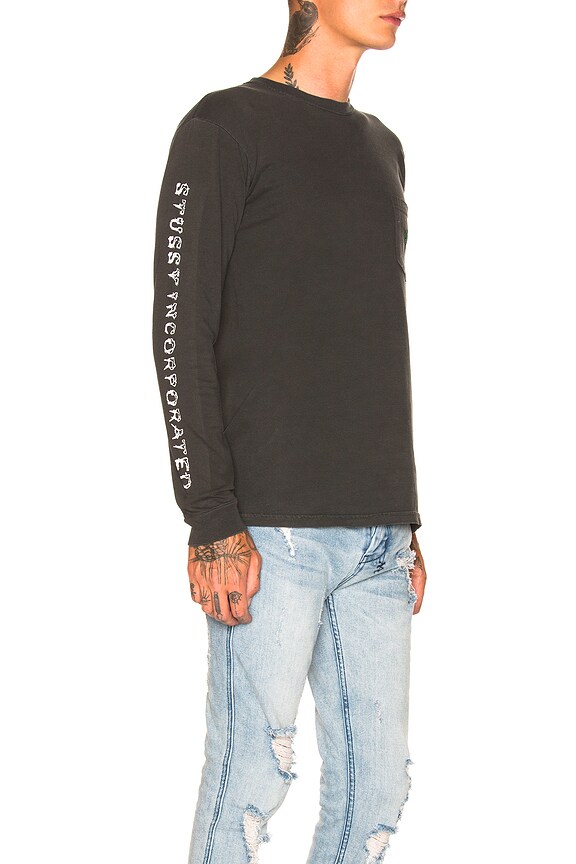 view 2 of 4 Shaka Long Sleeve Tee in Black