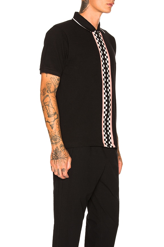 view 2 of 5 Julian Full Zip Polo in Black