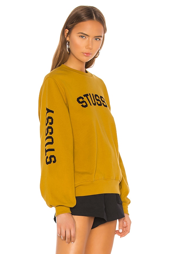 view 2 of 4 Repeat Fleece Crew Pullover in Gold