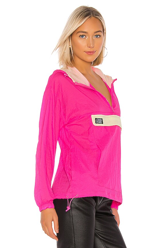view 2 of 5 Aydin Nylon Crinkle Anorak Jacket in Pink