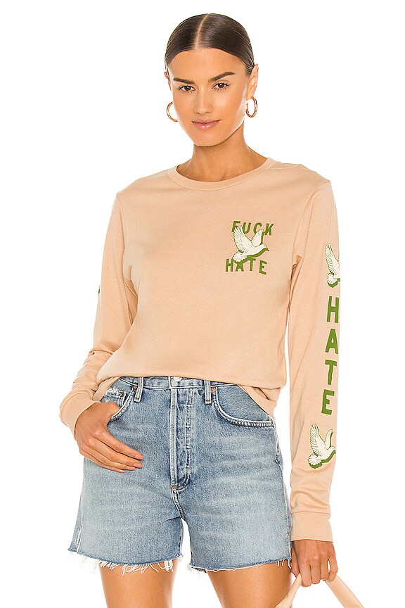 view 2 of 4 Fuck Hate Long Sleeve in Dune