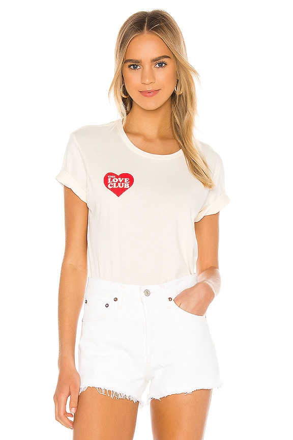 view 2 of 5 Love Club Tee in Vintage White