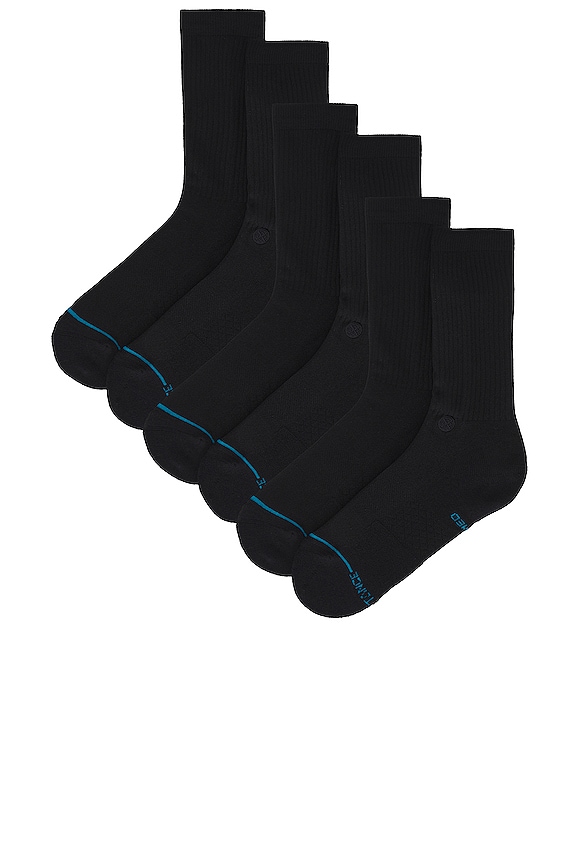 view 2 of 4 Shelter 3 Pack Sock in Black