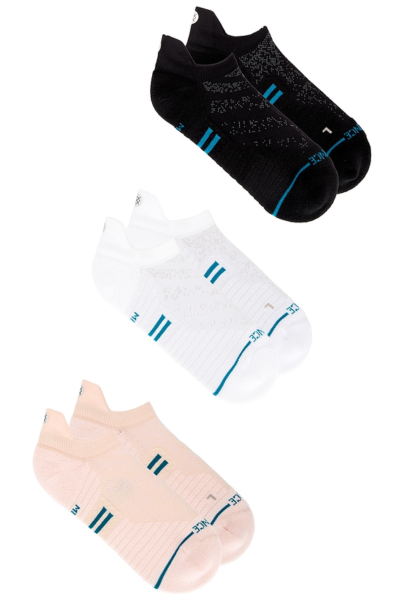 view 2 of 4 Athletic Tab 3 Pack Socks in Pink