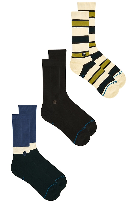 view 2 of 5 The Devon Crew 3 Pack Socks in Pine