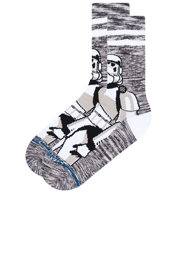 view 2 of 4 Storm Trooper Crew Socks in White