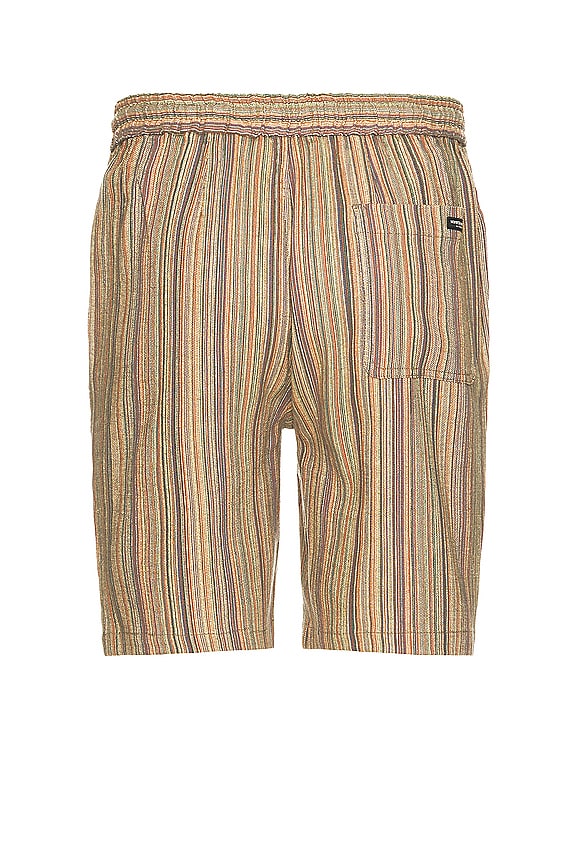 view 2 of 4 Structured Short in Multicolor Stripe