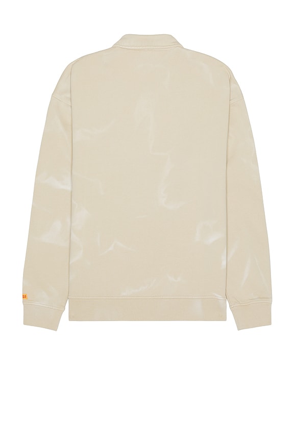 view 2 of 3 Washed Polo Sweatshirt in Pebble