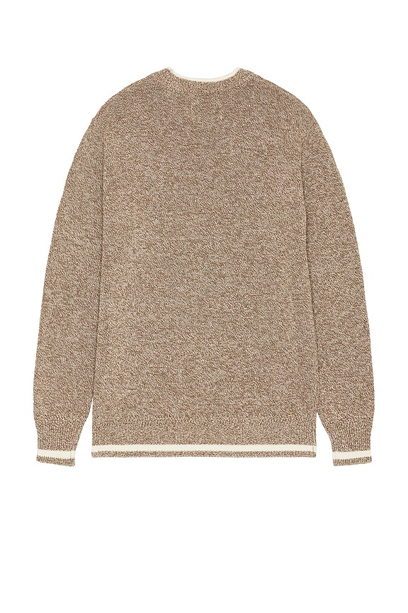 view 2 of 3 Melange Regular Fit Crewneck Sweater in Golden Brown
