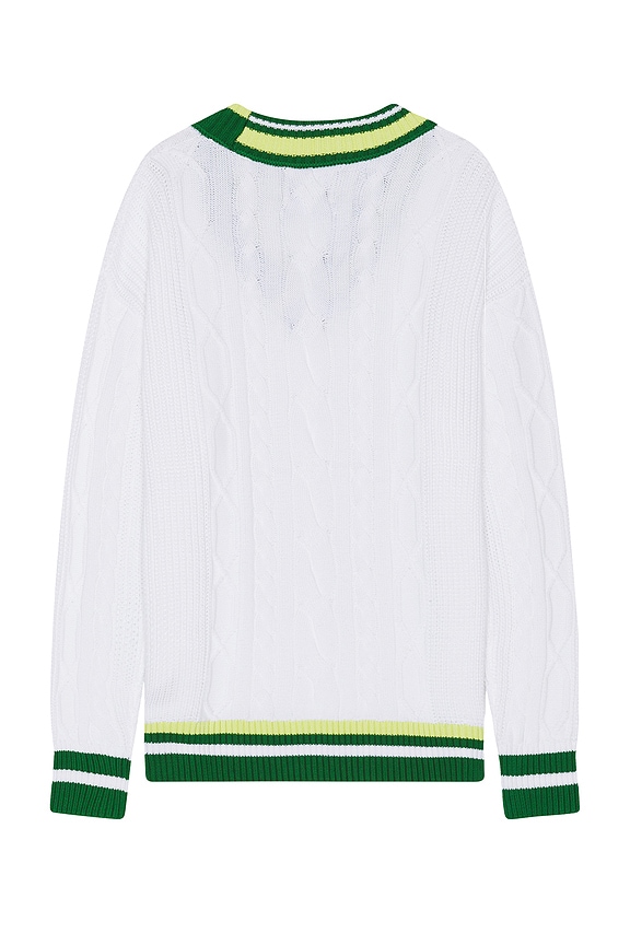 view 2 of 3 PULL MAILLE TORSADÉE DROPPED SHOULDER in White