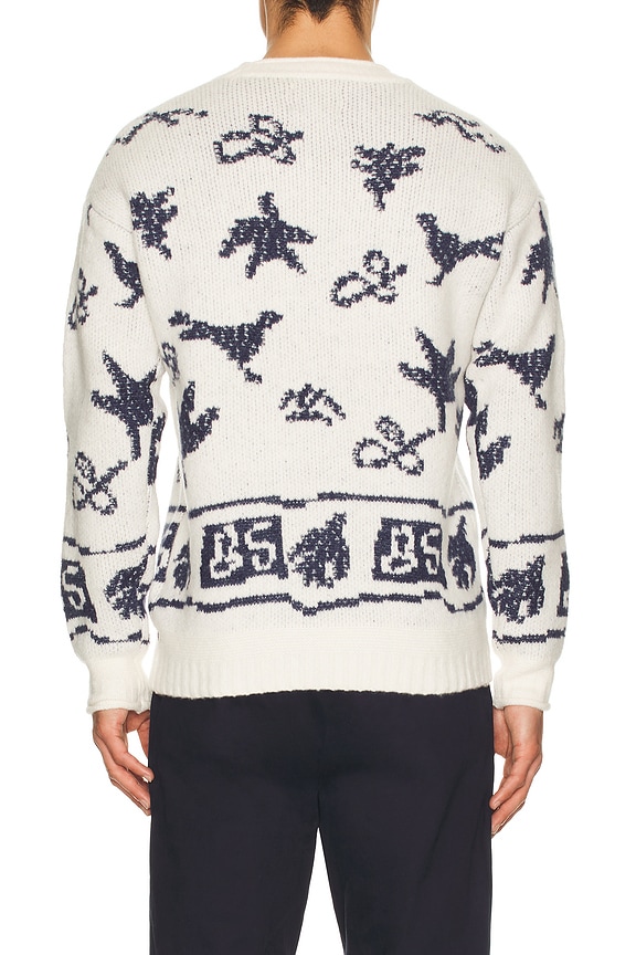 view 2 of 4 Jacquard Dropped Shoulder Sweater in Eggnog