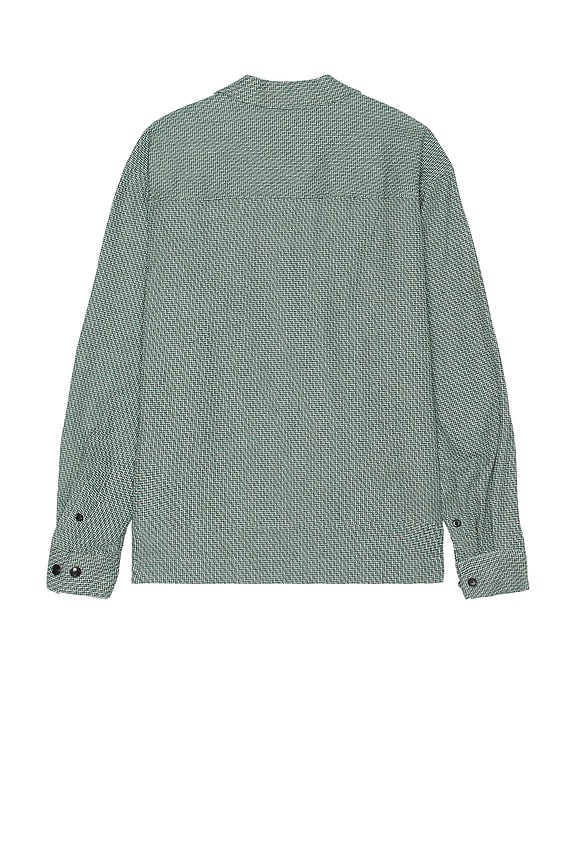 view 2 of 4 Relaxed Fit Structured Overshirt in Amsterdam Green