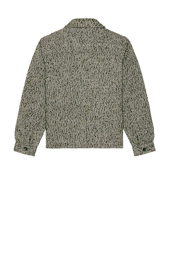 view 2 of 5 Tweed Wool Blend Jacket in Green & Beige Tweed