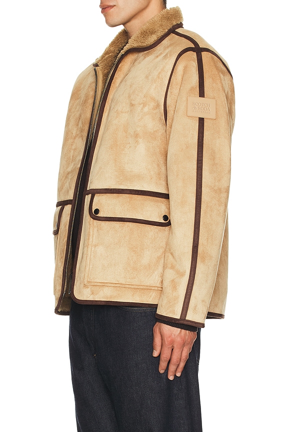 view 2 of 6 Faux Shearling Jacket in Tannin