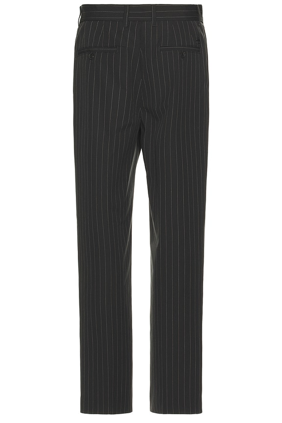 view 2 of 5 OTIS 일자 팬츠 in Dark Grey Melange Pinstripe