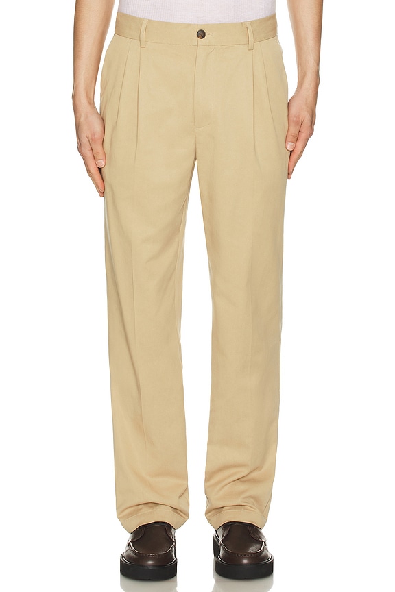 view 3 of 4 PANTALON PLEATED in Sand