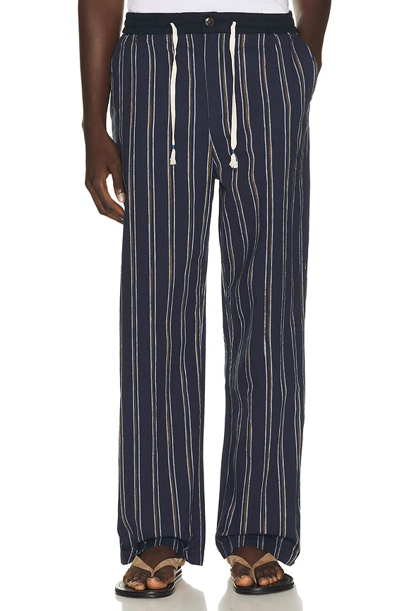 view 1 of 6 PANTALONES in Sky Captain Stripe